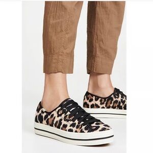 Keds & Kate Spade Triple Kick Leopard Print Platform low top sneakers - Size 6